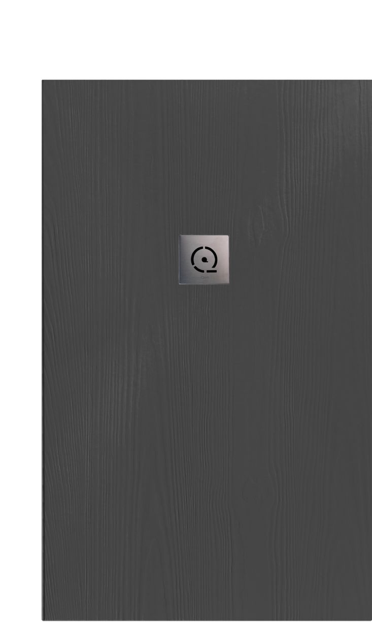 Receveur de Douche Rectangulaire Quare RELIEF PLUS Bois 800x1400x30mm Graphite En Vente