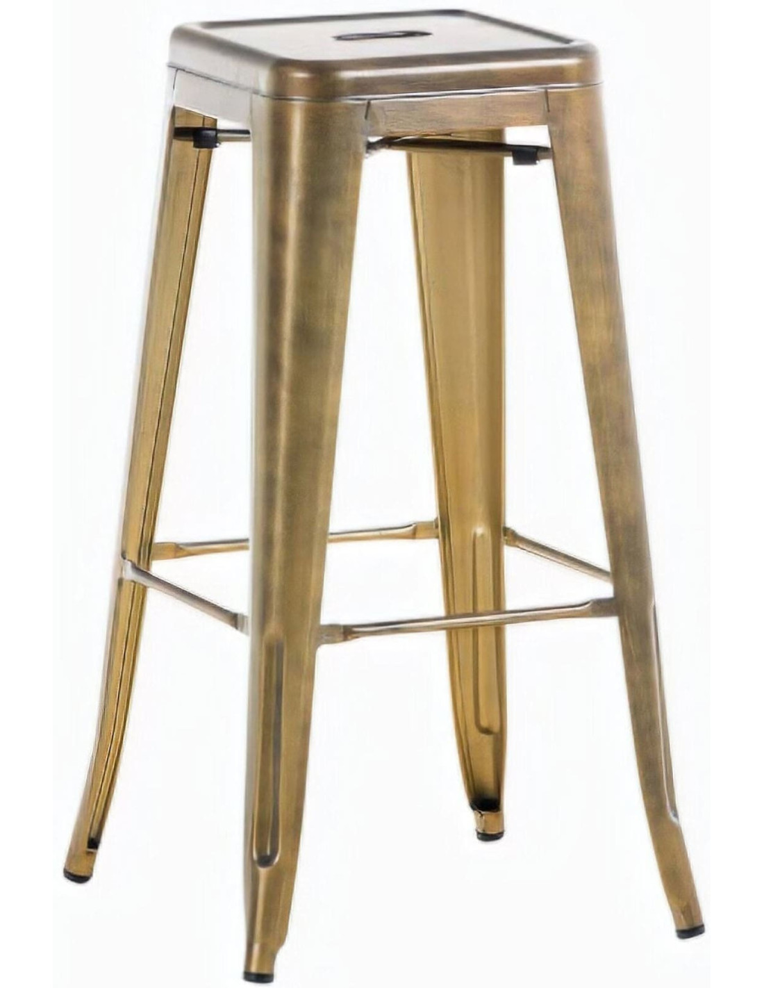 Tabouret de bar indus en Métal Doré Narlix Réduction
